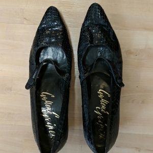Vintage - 60's snake-skin shoes.